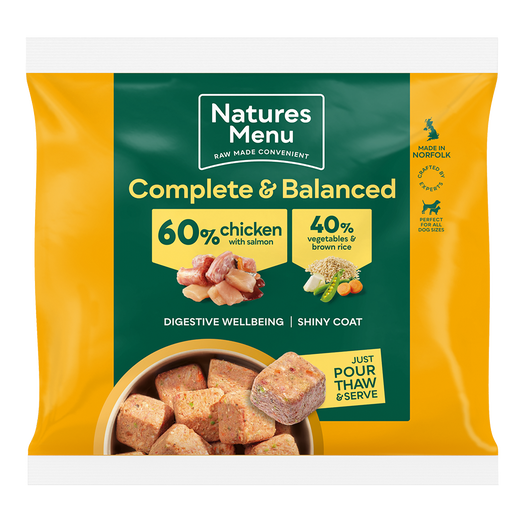 Natures Menu Complete & Balanced 60/40 Chicken with Salmon Nuggets 1kg
