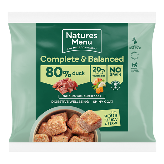 Natures Menu Complete & Balanced 80/20 Duck Nuggets 1kg