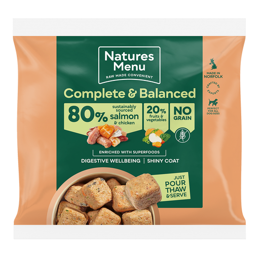 Natures Menu Complete & Balanced 80/20 Salmon and Chicken Nuggets 1kg