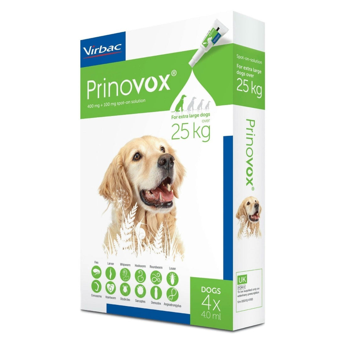 Prinovox Spot-On Solution for Extra large Dogs Over 25kg – A Coombs Pet ...