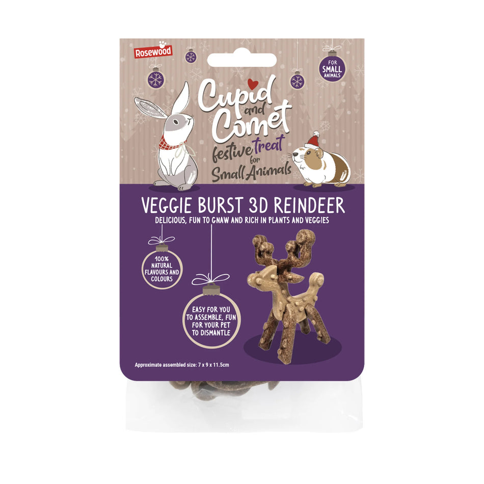 Cupid & Comet Veggie Burst 3D Reindeer