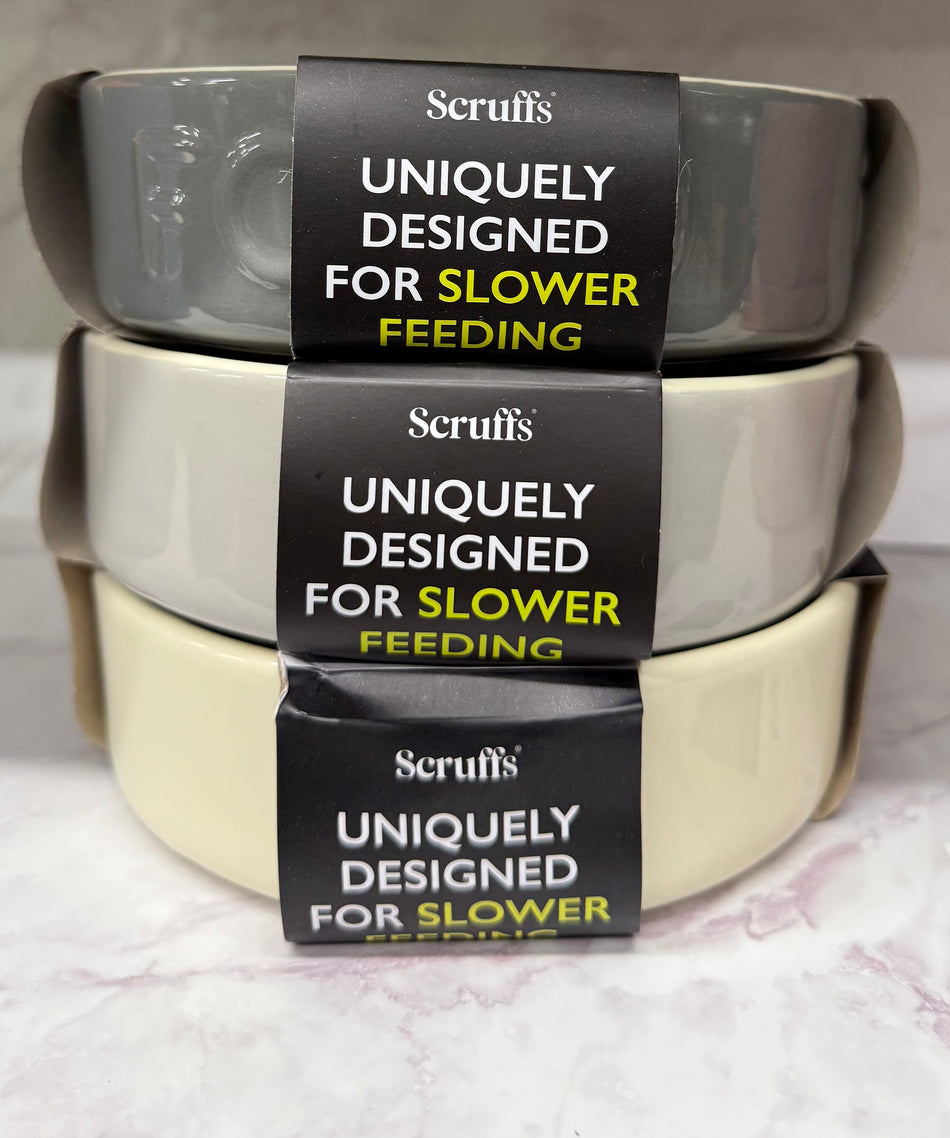 scruffs bowl slow feeder dog bowl  20cm/8"  suitable for large and medium breeds of dog