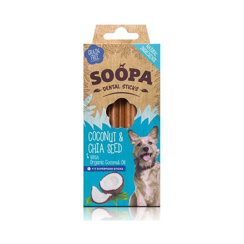Soopa Coconut & Chia Seed Dental Sticks 100g