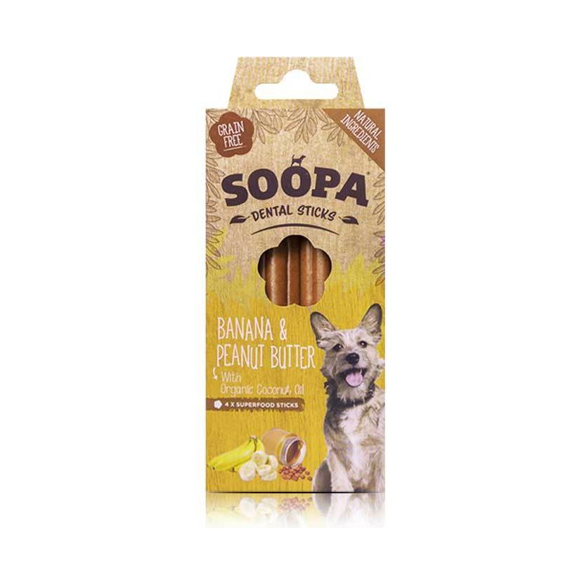 Soopa Dental Sticks Banana & Peanut Butter 100g