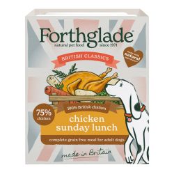 Forthglade British Classics Chicken Sunday Lunch Wet Dog Food Tray