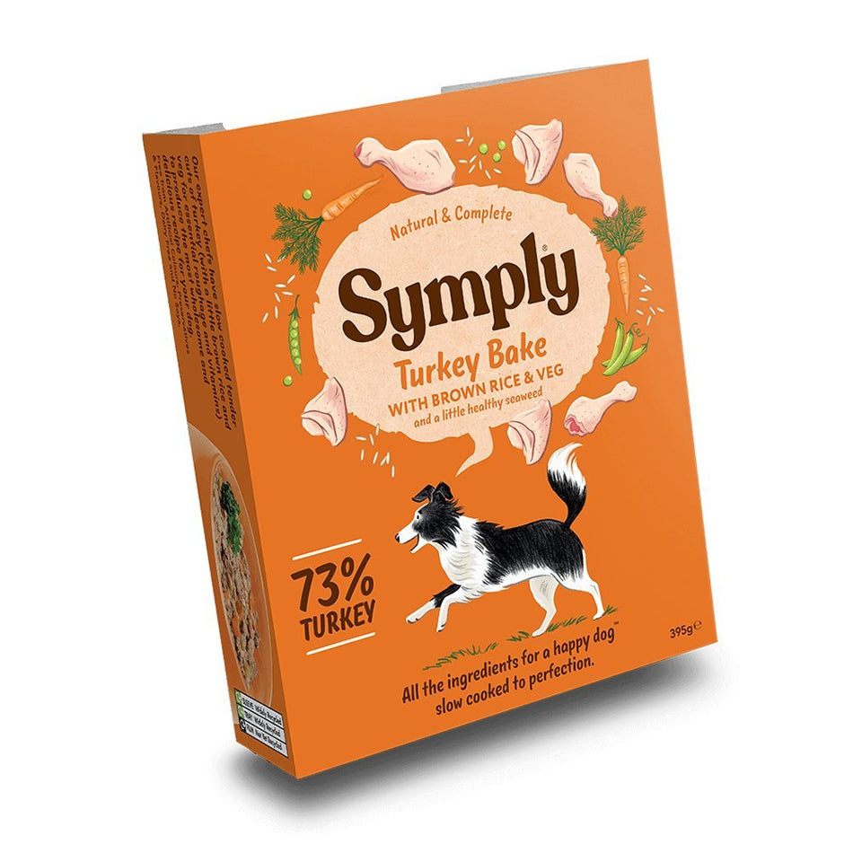 Symply Turkey Bake Wet Dog Food 395g