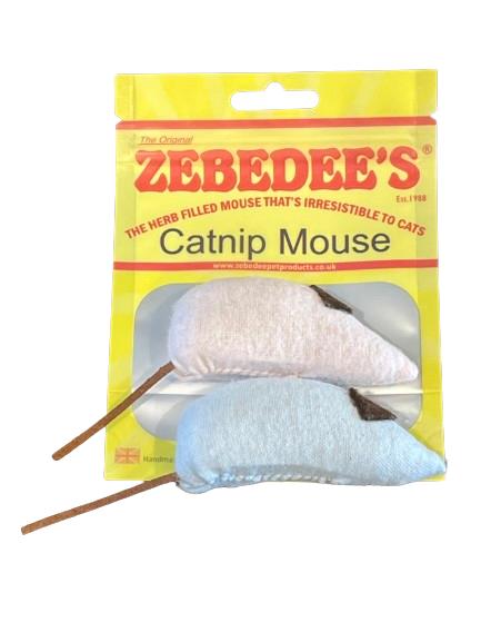 The Original Zebedee Catnip Mouse - Twin Pack