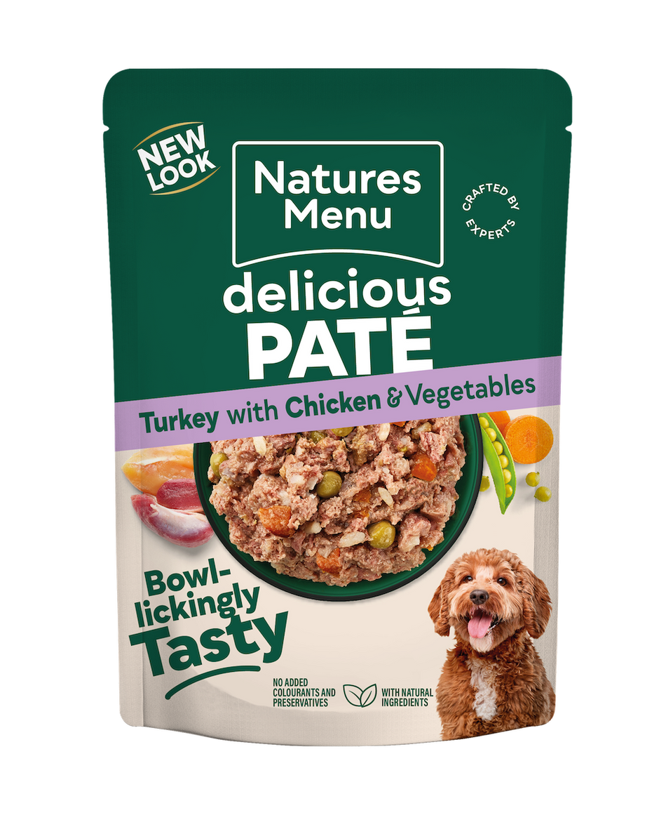 Natures Menu Turkey with Chicken Dog Pouch 300g