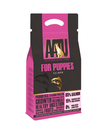 AATU 85/15 Salmon Dry Puppy Food - Walkies Pet Shop