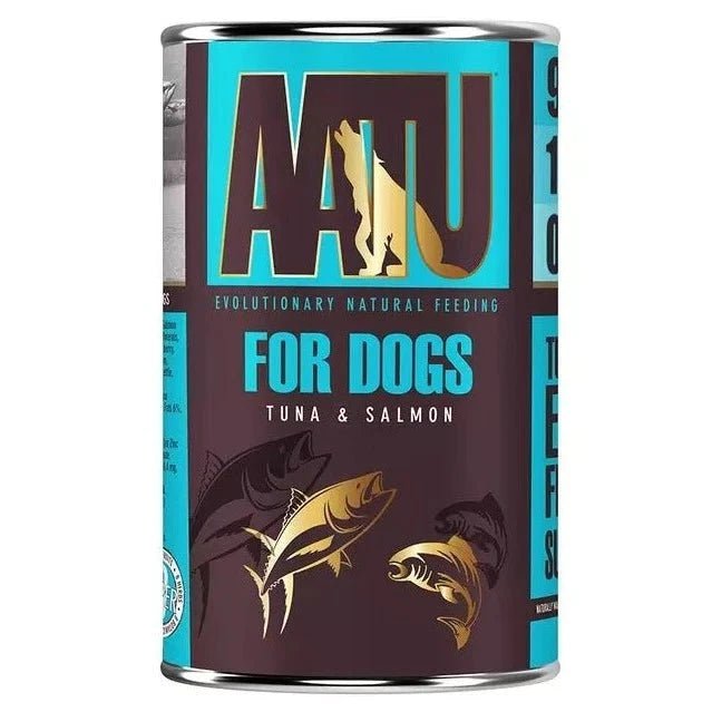 AATU Tuna & Salmon Wet Dog Food x6 - Walkies Pet Shop
