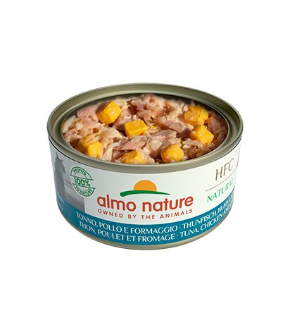 Almo Nature Tuna, Chicken and Cheese Cat Cans 150g