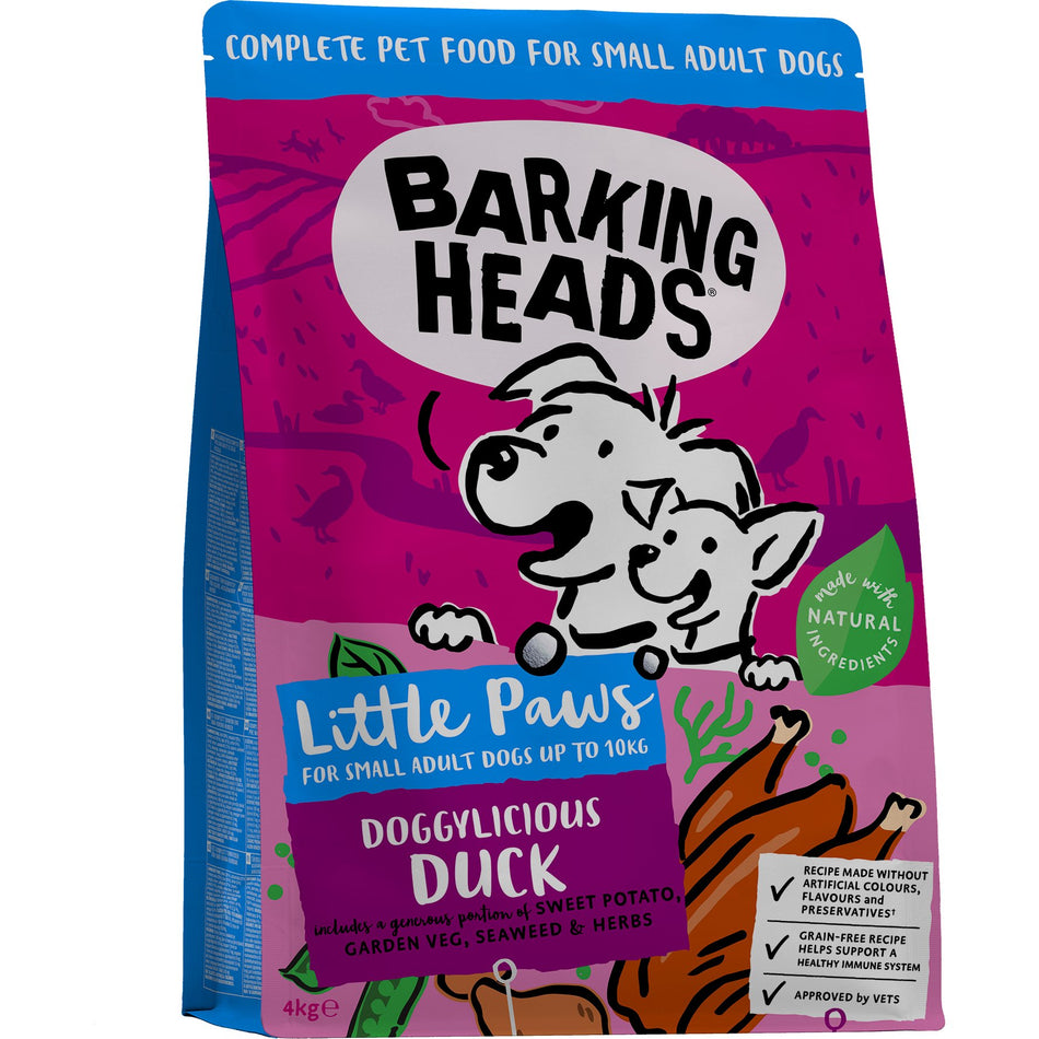 Barking Heads Small Breed Doggylicious Duck Dog Food