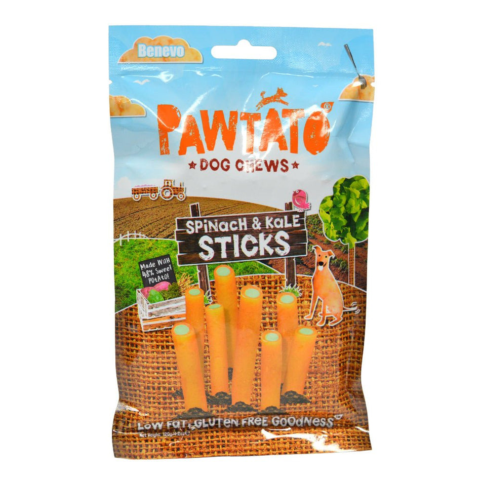 Benevo’s Pawtato Spinach & Kale Sticks 120g