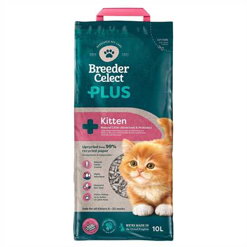 Breeder Celect PLUS Paper Kitten Litter 10l