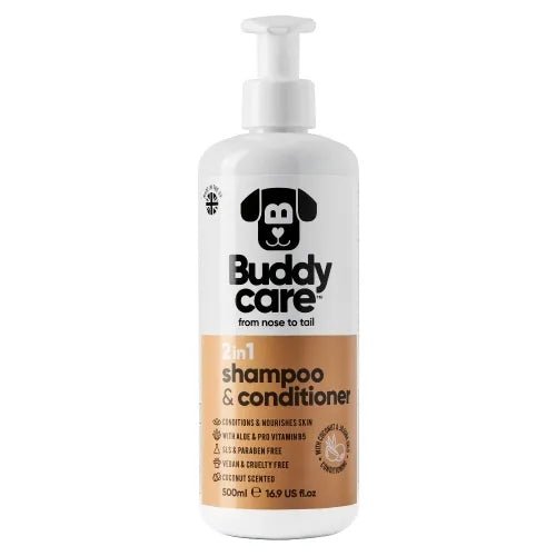 Buddycare Dog 2 in 1 Coconut Dog Shampoo & Conditioner