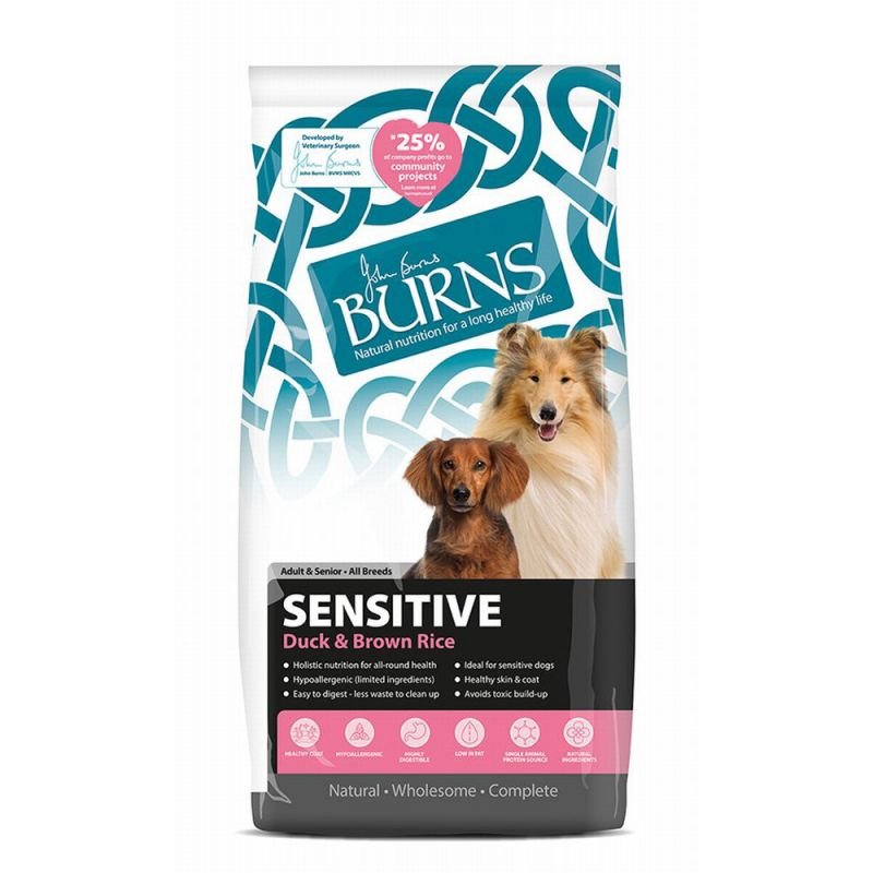 Burns Sensitive+ Adult Duck and Rice Dog Food