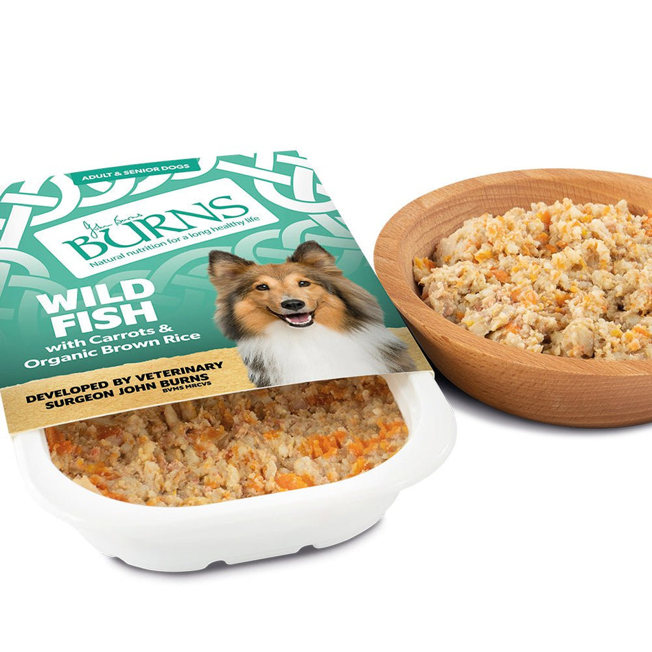 Burns Wild Fish with Carrots & Organic Brown Rice Wet Food