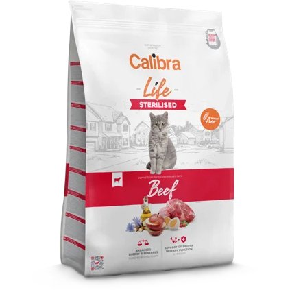 Calibra Life Sterilised Beef Cat Food