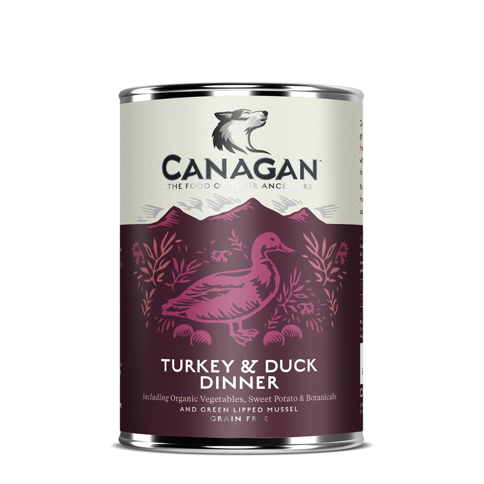 Canagan Turkey & Duck Dinner Wet Dog Food 400g