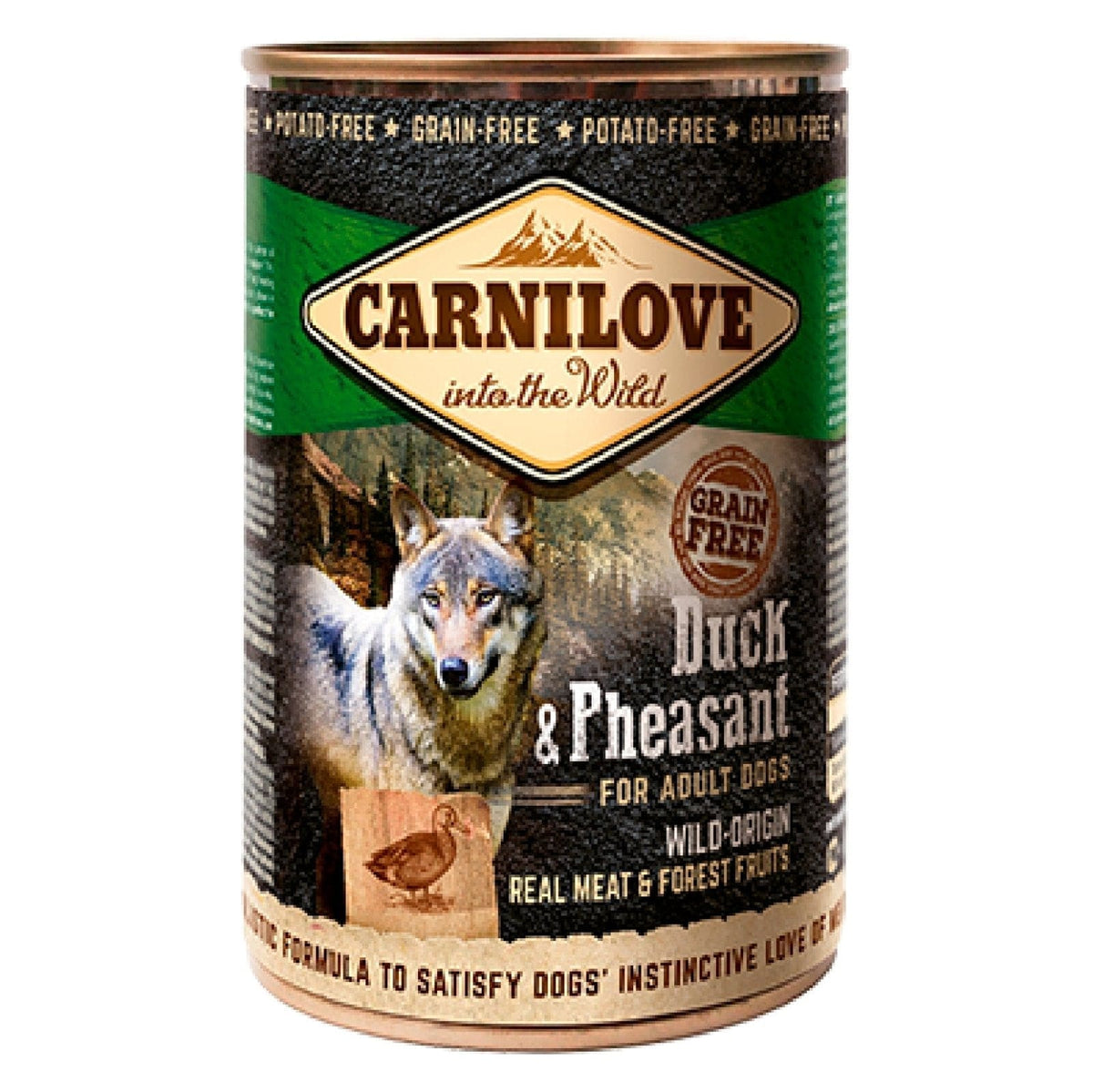 Carnilove Duck & Pheasant Wet Dog Food Cans - 6 x 400g