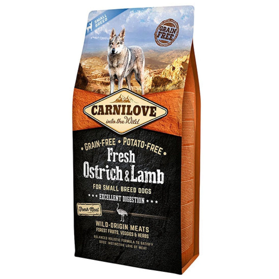 Carnilove Fresh Ostrich & Lamb Small Breed Dry Dog Food