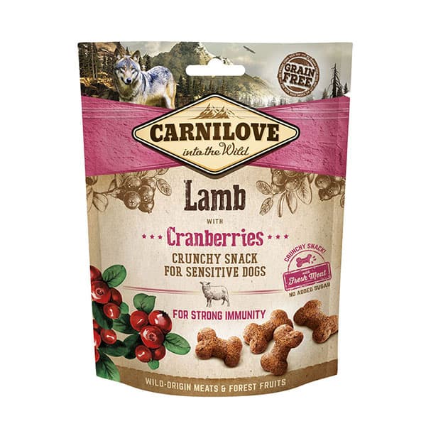Carnilove Lamb with Cranberries Dog Treat 200g