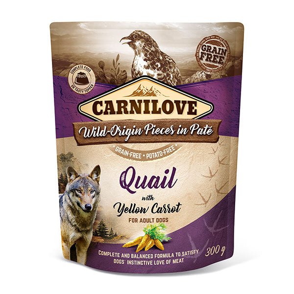 Carnilove Quail with Yellow Carrot Dog Food 300g