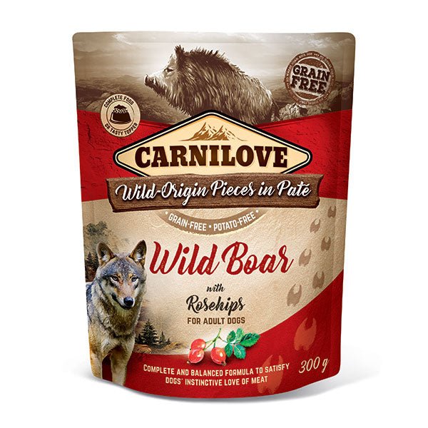 Carnilove Wild Boar with Rosehips Dog Food 300g