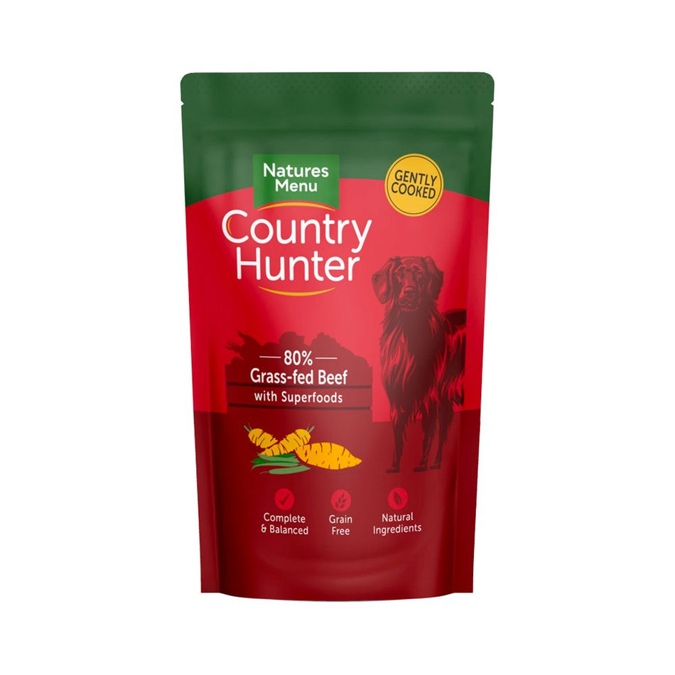 Country Hunter Beef Dog Pouches 150g