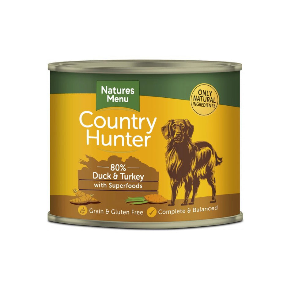 Country Hunter Duck and Turkey Dog Cans 600g