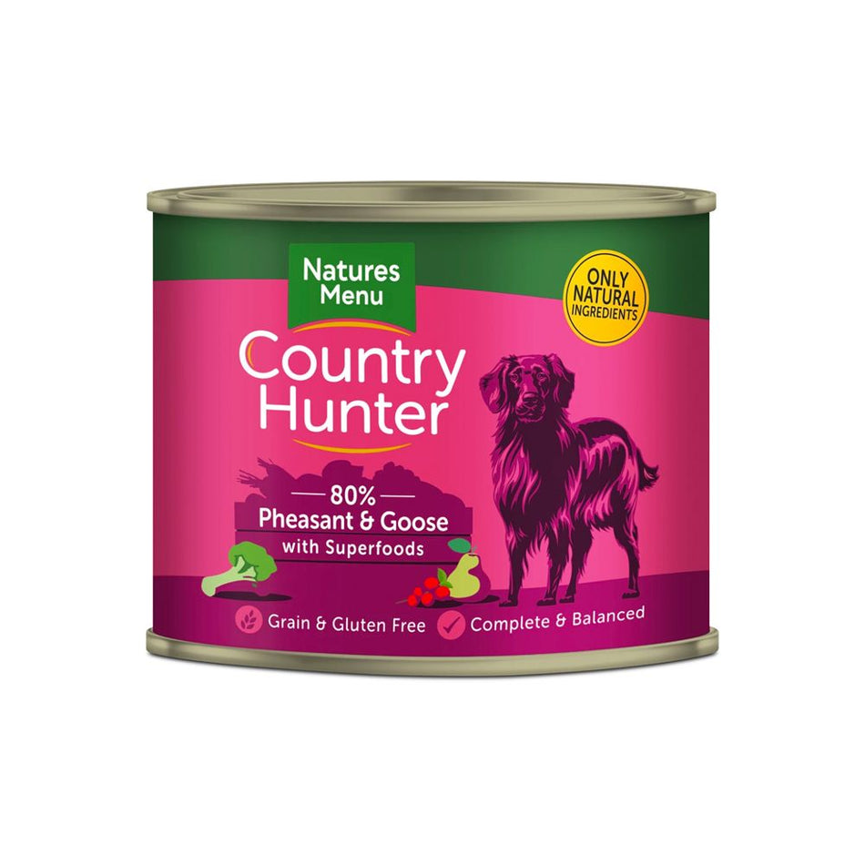 Country Hunter Pheasant & Goose Dog Cans 600g