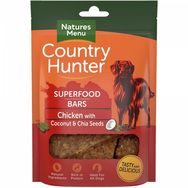 Country Hunter Superfood Bar Chicken with Coconut & Chia Seeds 100g