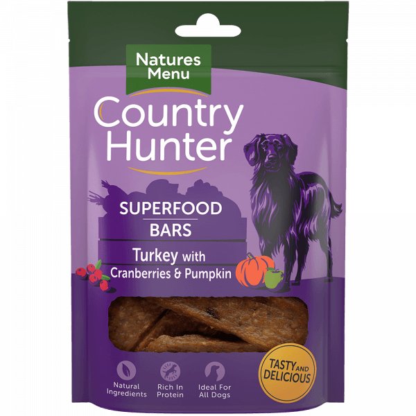 Country Hunter Superfood Bar Turkey with Cranberries & Pumpkin 100g