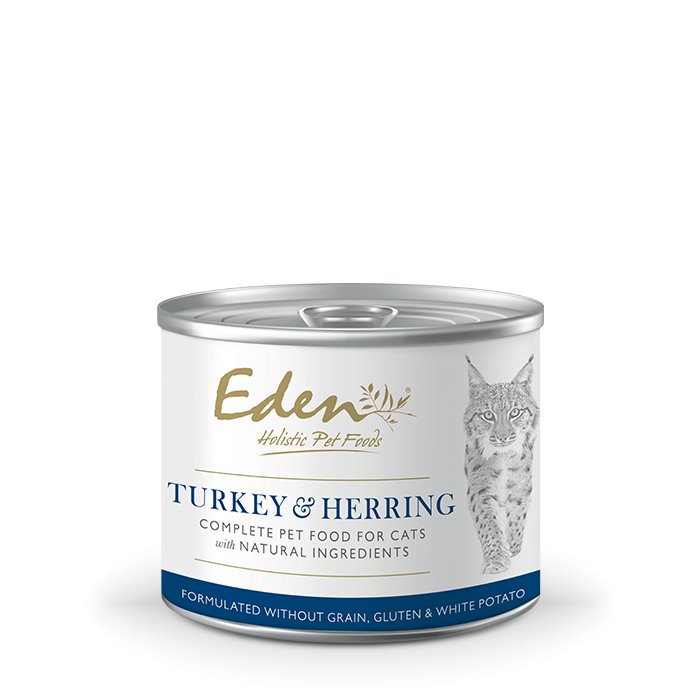 Eden Turkey & Herring Cat Can 200g
