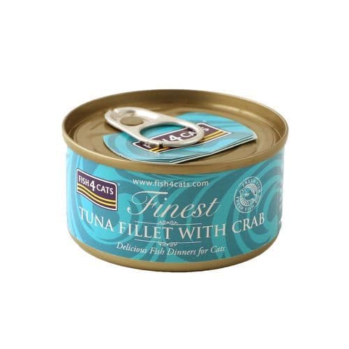 Fish4Cats Tuna Fillet with Crab Wet Cat Food