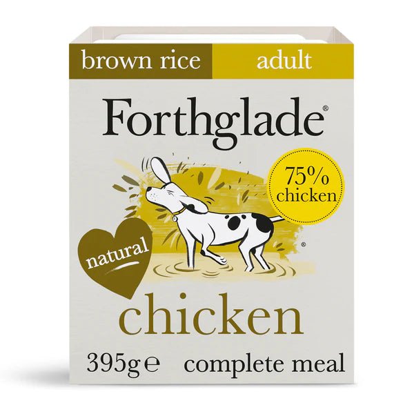 Forthglade Chicken with Brown Rice Wet Dog Food 395g