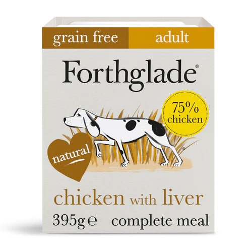 Forthglade Chicken with Liver and Sweet Potato Wet Dog Food 395g