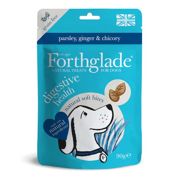 Forthglade Digestive Healthsoft Bites with Parsley, Ginger & Chicory Dog Treats 90g