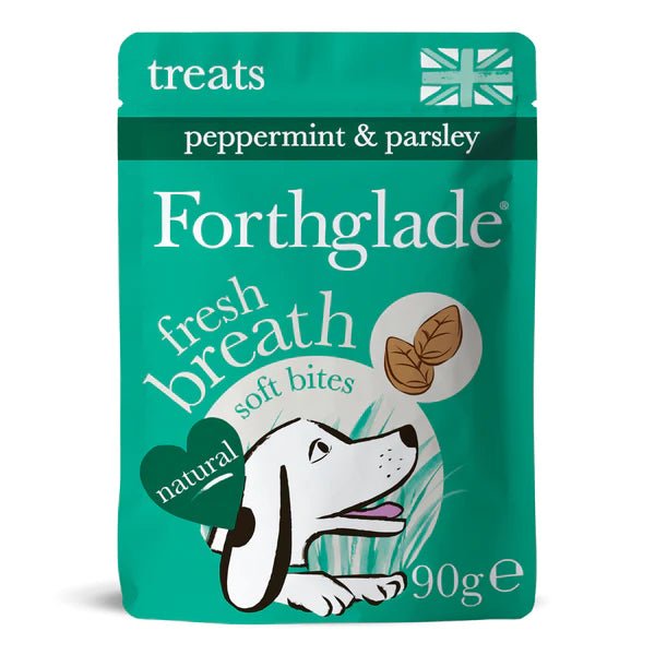 Forthglade Fresh Breath Soft Bites with Peppermint & Parsley Dog Treats 90g