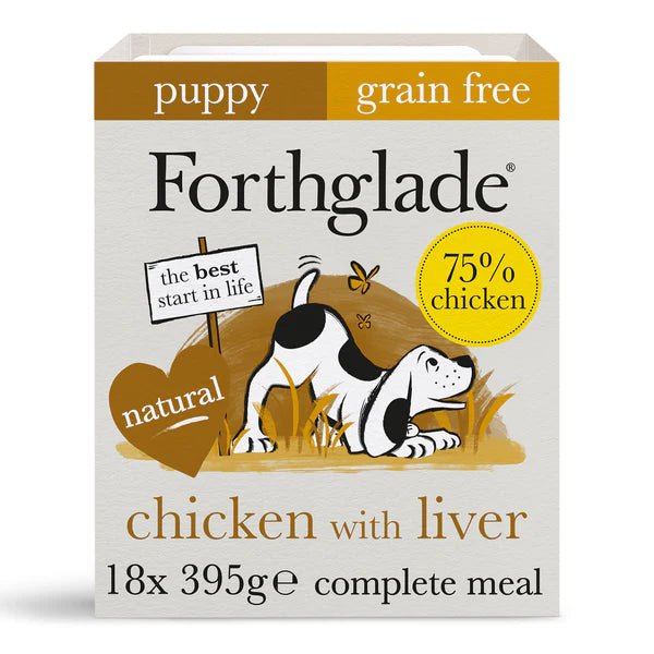 Forthglade Puppy Chicken with Liver Wet Dog Food 395g