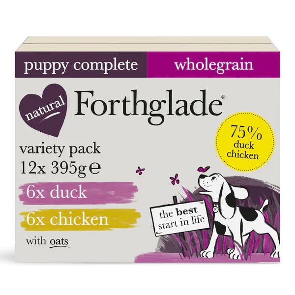 Forthglade Puppy Multipack with chicken, duck, oats & vegetables 12pk