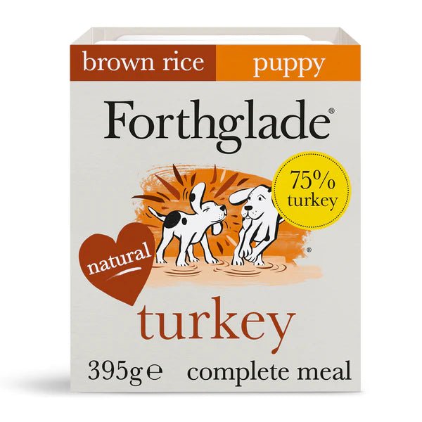 Forthglade Puppy Turkey with Brown Rice Wet Dog Food 395g
