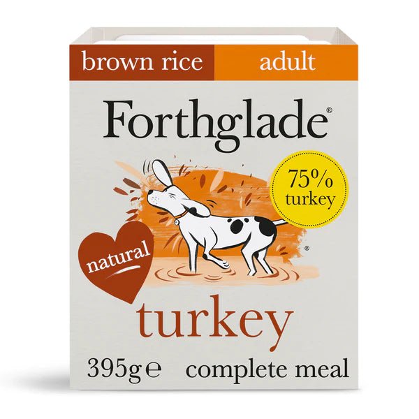 Forthglade Turkey with Brown Rice Wet Dog Food 395g