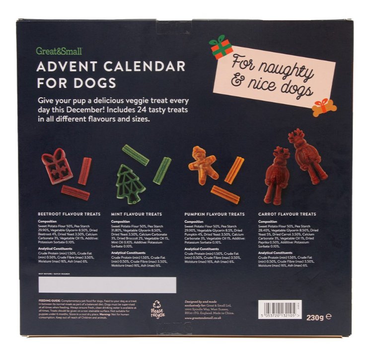 Great & Small Vegetable Chew Dog Christmas Advent Calendar