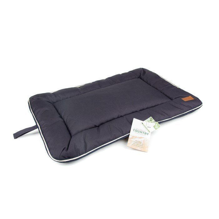 Great&Small Country Crate Mat Navy Pet Bed - Walkies Pet Shop