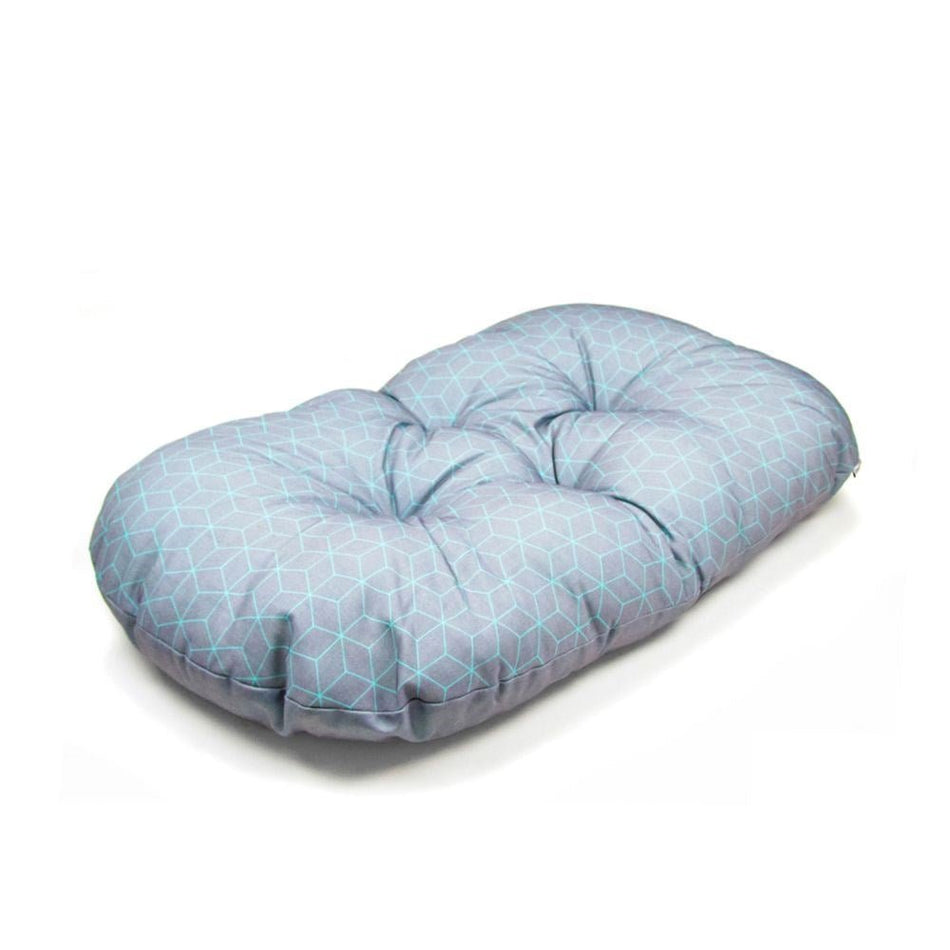 Great&Small Grey Geometric Quilted Mattress Pet Bed - Walkies Pet Shop