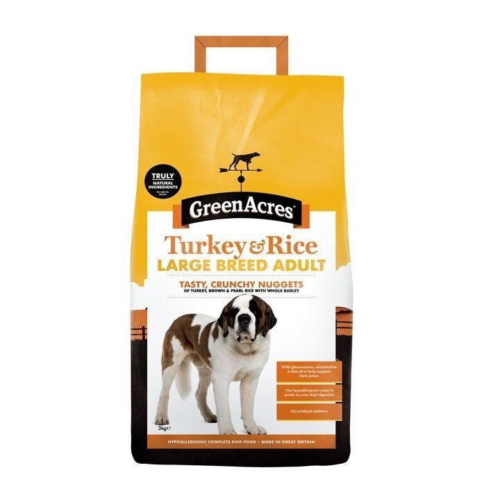 GreenAcres Large Breed Turkey & Rice Dog Food - Walkies