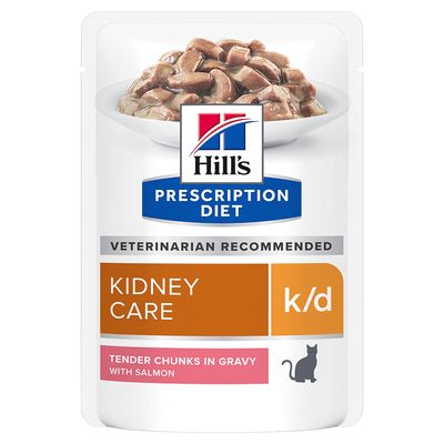 Hills Prescription K/D Salmon In Gravy Cat Pouch 85g