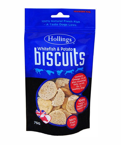 Hollings White Fish & Potato Biscuits 75g