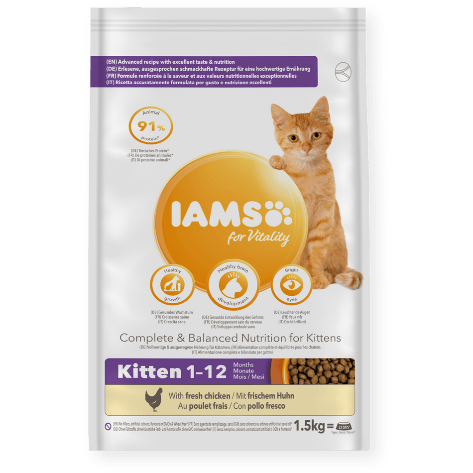 IAMS for Vitality Kitten Food - Chicken